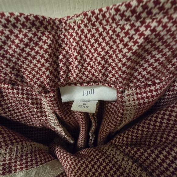Jjill Women's Herringbone Pants Size 16P - Picture 2 of 5